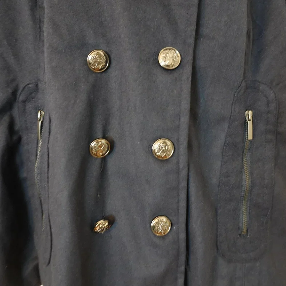 (NWT) Yoki Navy Blue Pea Coat 3XL - Picture 9 of 13